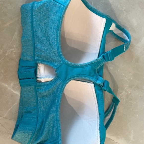 C9 Champion Sports Bra Size See Photos Turquoise Racerback Adjustable Straps - Picture 5 of 7